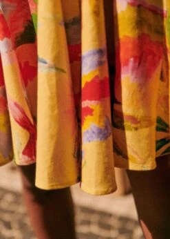 Farm Rio Summer Forest Yellow Olinda Short Dress -Farm Rio Shoop 313791 05