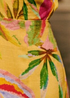 Farm Rio Summer Forest Yellow Burna Midi Dress -Farm Rio Shoop 313793 06