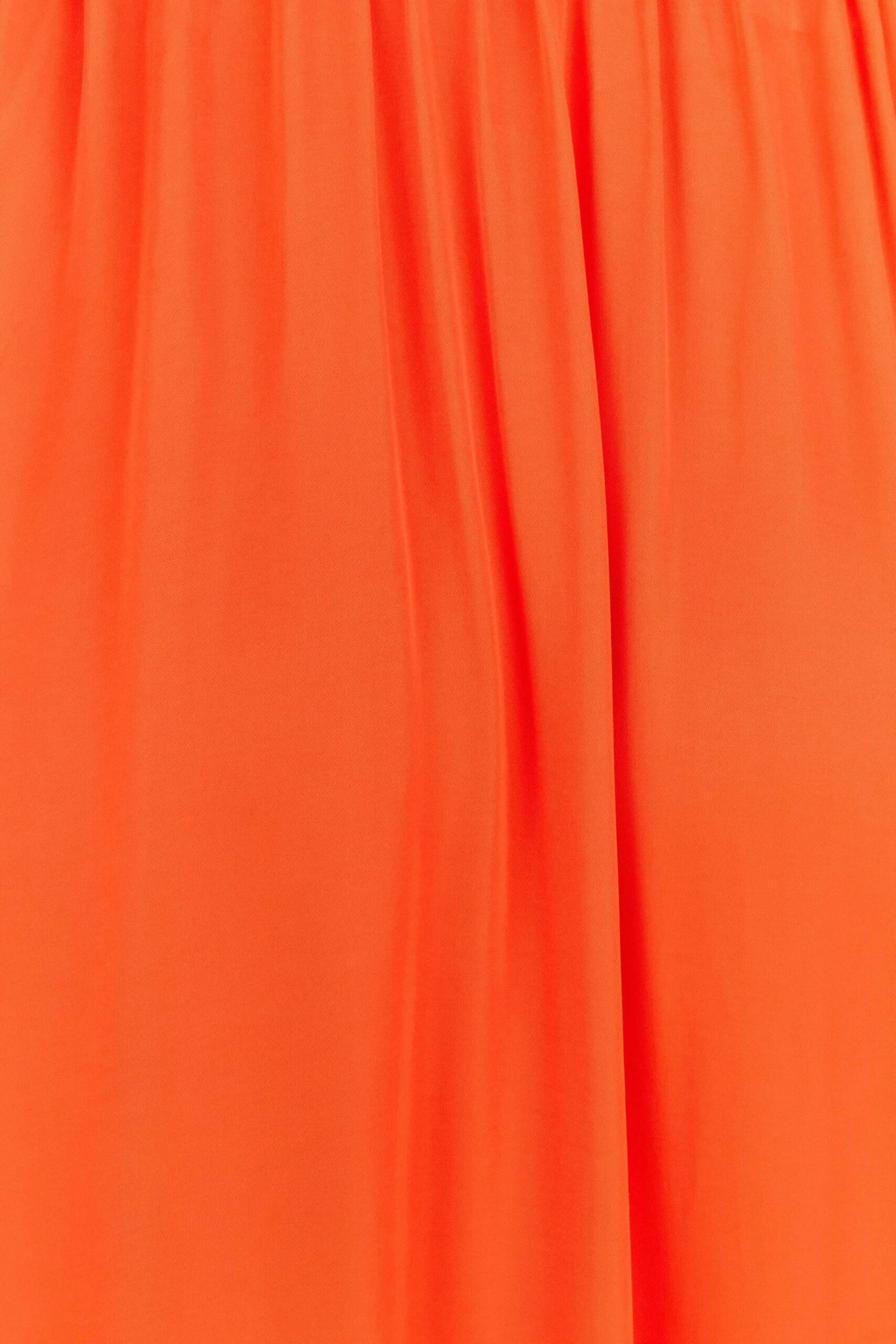 Farm Rio Red Viscose Satin Midi Dress 5 Farm Rio Red Viscose Satin Midi Dress - Image 5