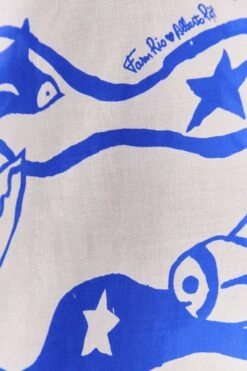 Farm Rio Off-White Pitta Waves Smocked Blouse -Farm Rio Shoop 314085 05