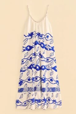 Farm Rio Off-White Pitta Waves Sleeveless Maxi Dress -Farm Rio Shoop 314086 06