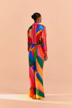 Farm Rio Colorful Leaves Lenzing™ Ecovero™ Viscose Pants -Farm Rio Shoop 314097 04