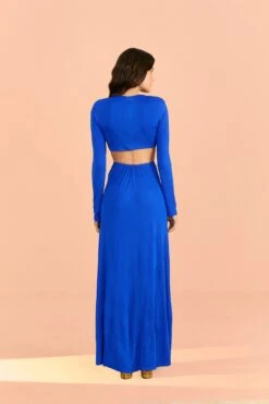 Farm Rio Blue Knot Cut Out Maxi Dress -Farm Rio Shoop 314099 04