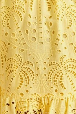 Farm Rio Light Yellow Palm Tree Mini Dress -Farm Rio Shoop 314107 05