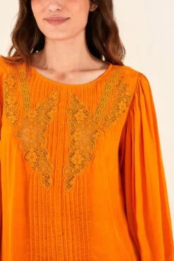 Farm Rio Orange Lace Blouse -Farm Rio Shoop 314469 03
