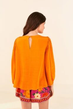 Farm Rio Orange Lace Blouse -Farm Rio Shoop 314469 04