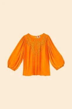 Farm Rio Orange Lace Blouse -Farm Rio Shoop 314469 06