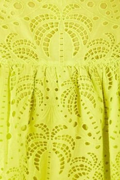 Farm Rio Lime Green Palm Tree Richelieu Blouse 10 Farm Rio Lime Green Palm Tree Richelieu Blouse -Farm Rio Shoop 314472 05