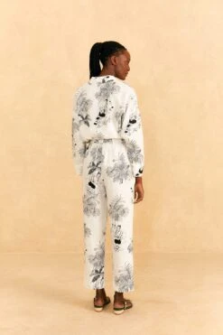 Farm Rio Off-White Moto Love Pants -Farm Rio Shoop 314490 03