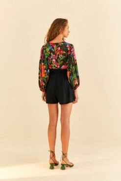 Farm Rio Black Shorts 8 Farm Rio Black Shorts -Farm Rio Shoop 314513 04