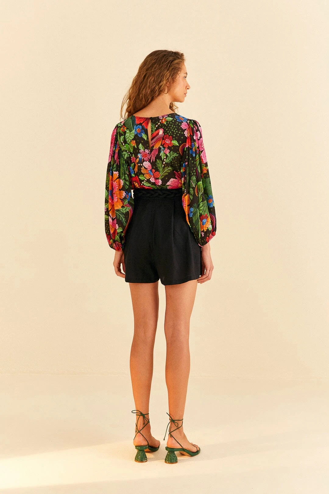 Farm Rio Black Shorts 4 Farm Rio Black Shorts - Image 4