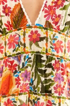 Farm Rio Off-White Tropical Yard Sleeveless Midi Dress 9 Farm Rio Off-White Tropical Yard Sleeveless Midi Dress -Farm Rio Shoop 315951 05