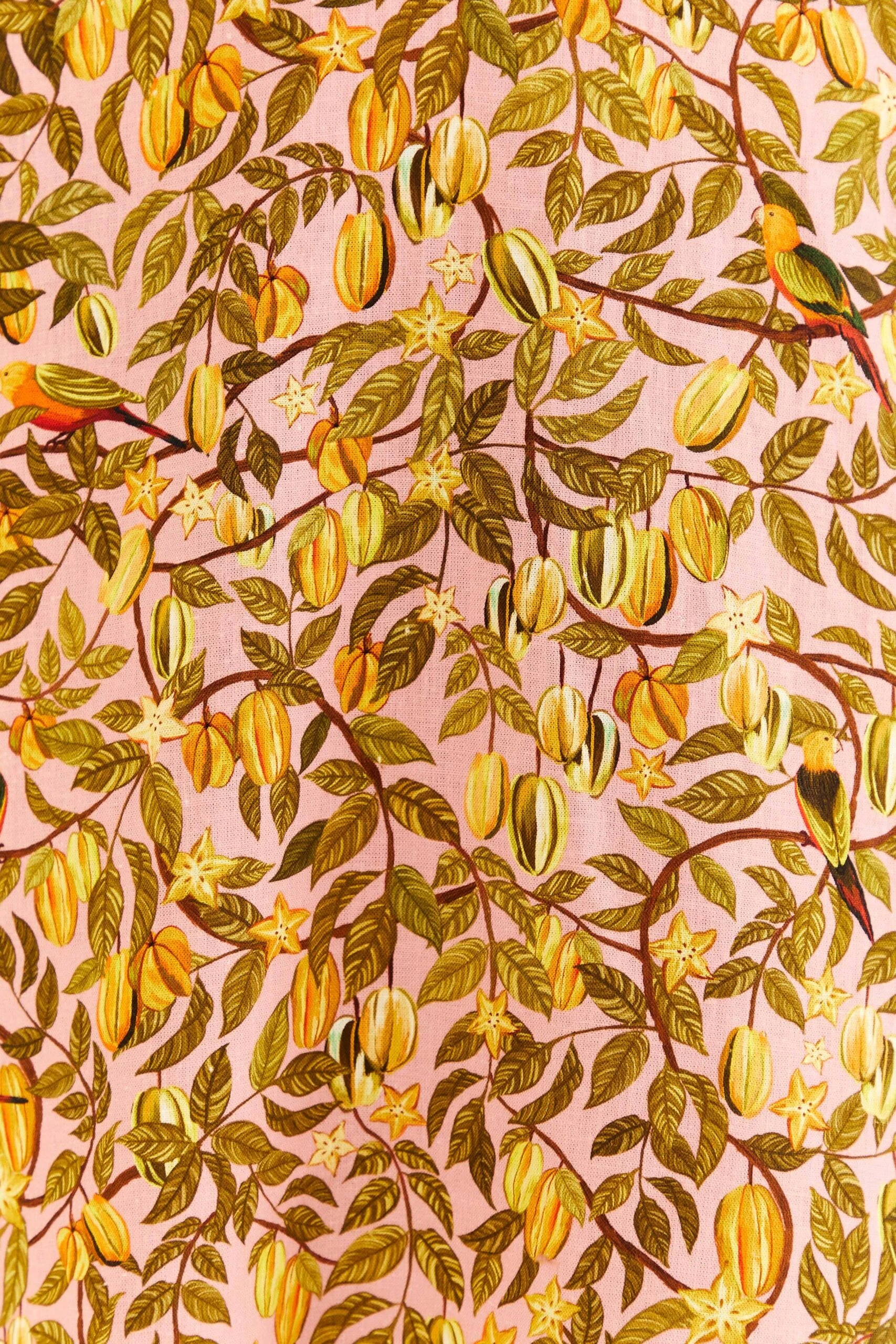 Farm Rio Light Pink Star Fruit Flower Mini Dress 4 Farm Rio Light Pink Star Fruit Flower Mini Dress - Image 4