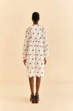 Farm Rio Off-White Embroidered Horses Midi Dress 9 Farm Rio Off-White Embroidered Horses Midi Dress -Farm Rio Shoop 315962 04