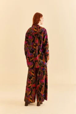 Farm Rio Black Wild Horses Maxi Shirt -Farm Rio Shoop 315994 04
