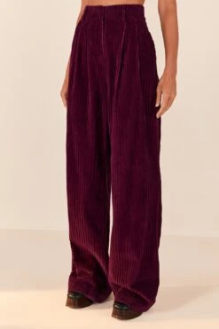 Farm Rio Burgundy Corduroy Pants -Farm Rio Shoop 316009 03
