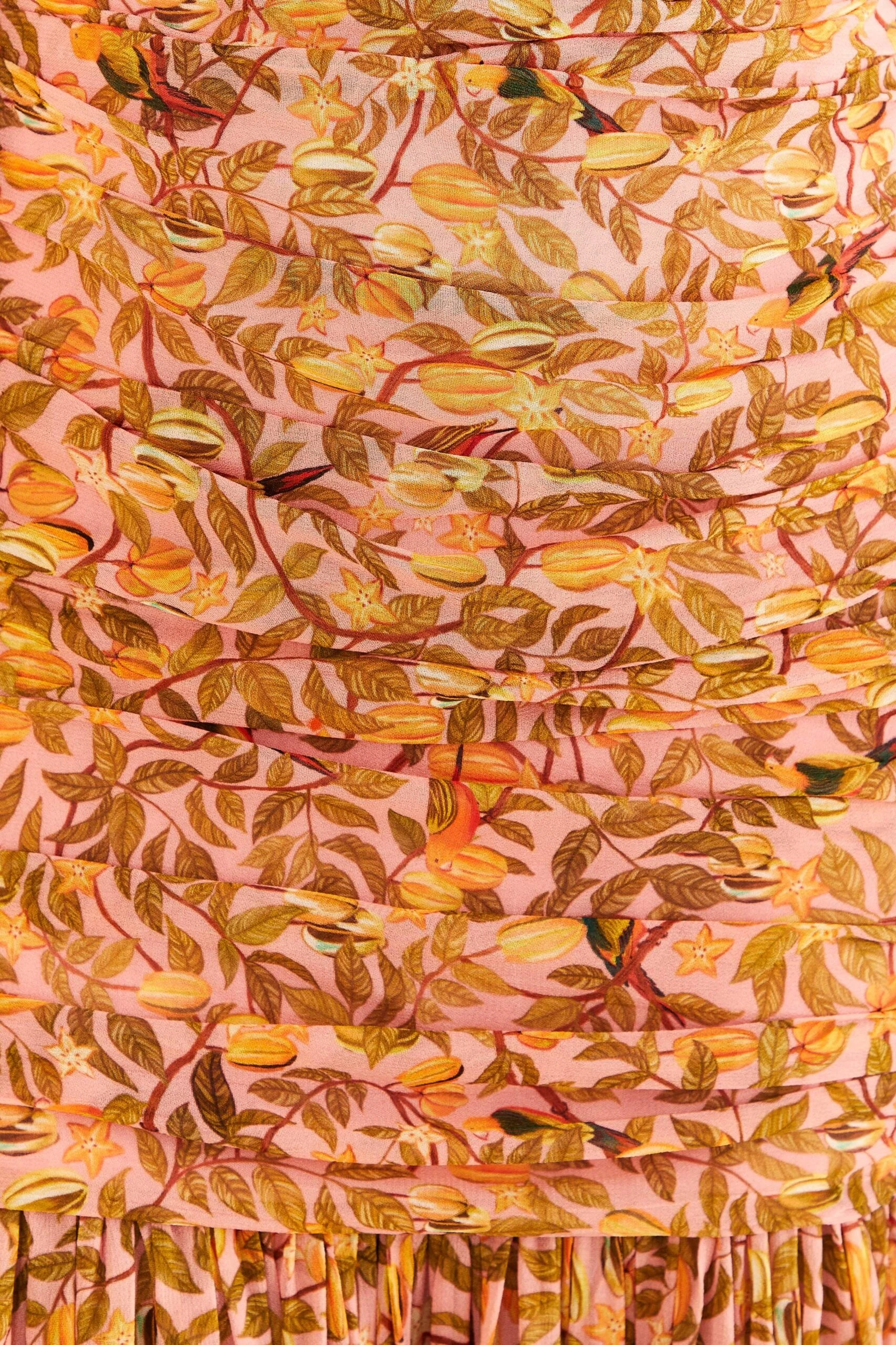 Farm Rio Light Pink Star Fruit Midi Dress 5 Farm Rio Light Pink Star Fruit Midi Dress - Image 5