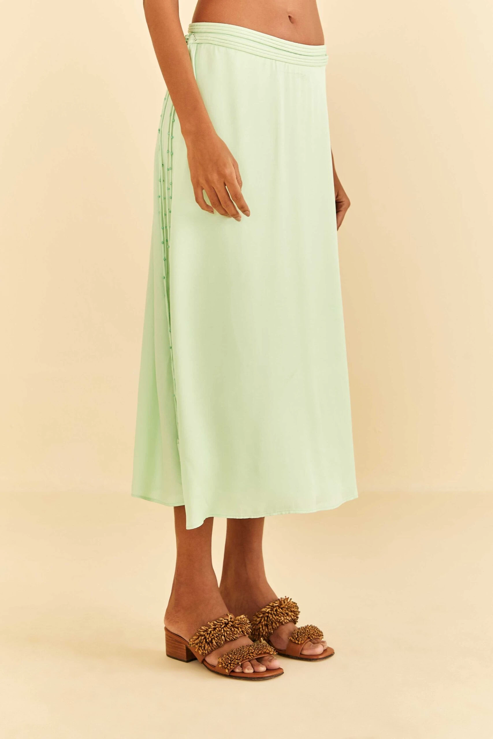 Farm Rio Mint Midi Skirt 2 Farm Rio Mint Midi Skirt - Image 2