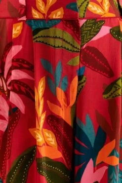 Farm Rio Red Rooster Leaves Pants -Farm Rio Shoop 316429 06