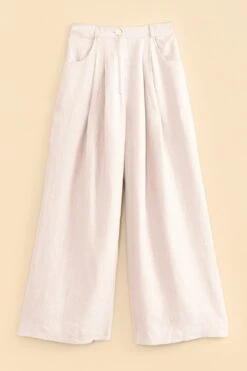 Farm Rio Off-White High Waist Pants -Farm Rio Shoop 317222 04