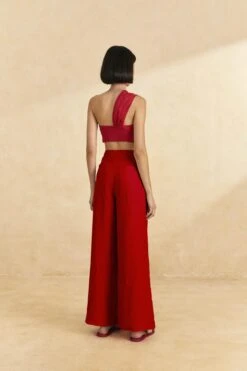 Farm Rio Red High Waist Pants 9 Farm Rio Red High Waist Pants -Farm Rio Shoop 317223 04