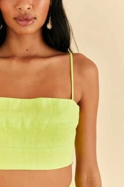 Farm Rio Lime Sleeveless Crop Top -Farm Rio Shoop 317225 03