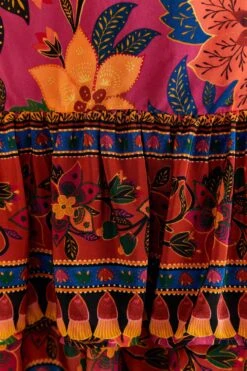 Farm Rio Pink Tropical Tapestry Mini Skirt 9 Farm Rio Pink Tropical Tapestry Mini Skirt -Farm Rio Shoop 318099 05