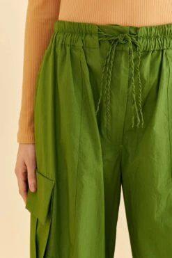 Farm Rio Green Organic Cotton Cargo Pants -Farm Rio Shoop 318182 04