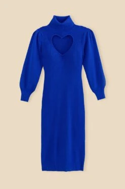 Farm Rio Blue Heart Neckline Knit Dress 11 Farm Rio Blue Heart Neckline Knit Dress -Farm Rio Shoop 320272 06