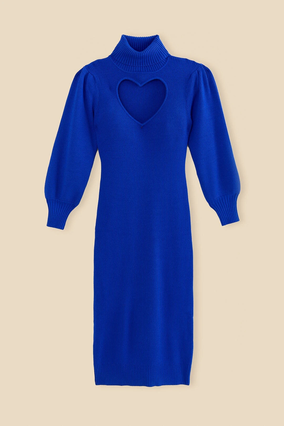 Farm Rio Blue Heart Neckline Knit Dress 6 Farm Rio Blue Heart Neckline Knit Dress - Image 6