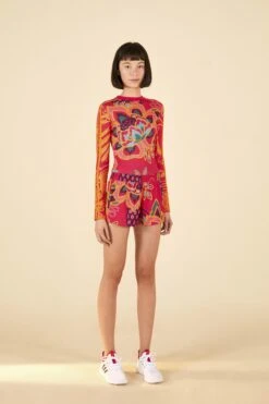 Farm Rio ADIDAS FARM Bodysuit Vivid Berry -Farm Rio Shoop HI5231 03