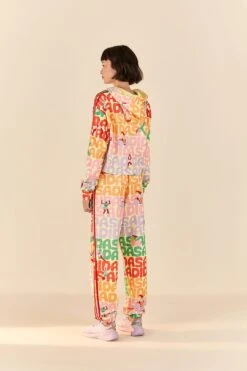 Farm Rio Adidas Farm Trackpants Pearl Citrine -Farm Rio Shoop HS1182 03