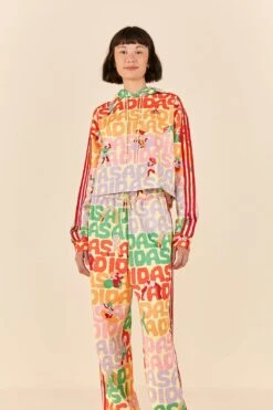 Farm Rio Adidas Farm Trackpants Pearl Citrine -Farm Rio Shoop HS1182 04