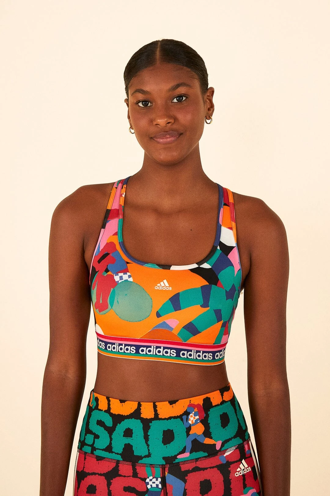 Farm Rio Farm Medium-Support Bra Bold Green / Better Scarlet 1 Farm Rio Farm Medium-Support Bra Bold Green / Better Scarlet