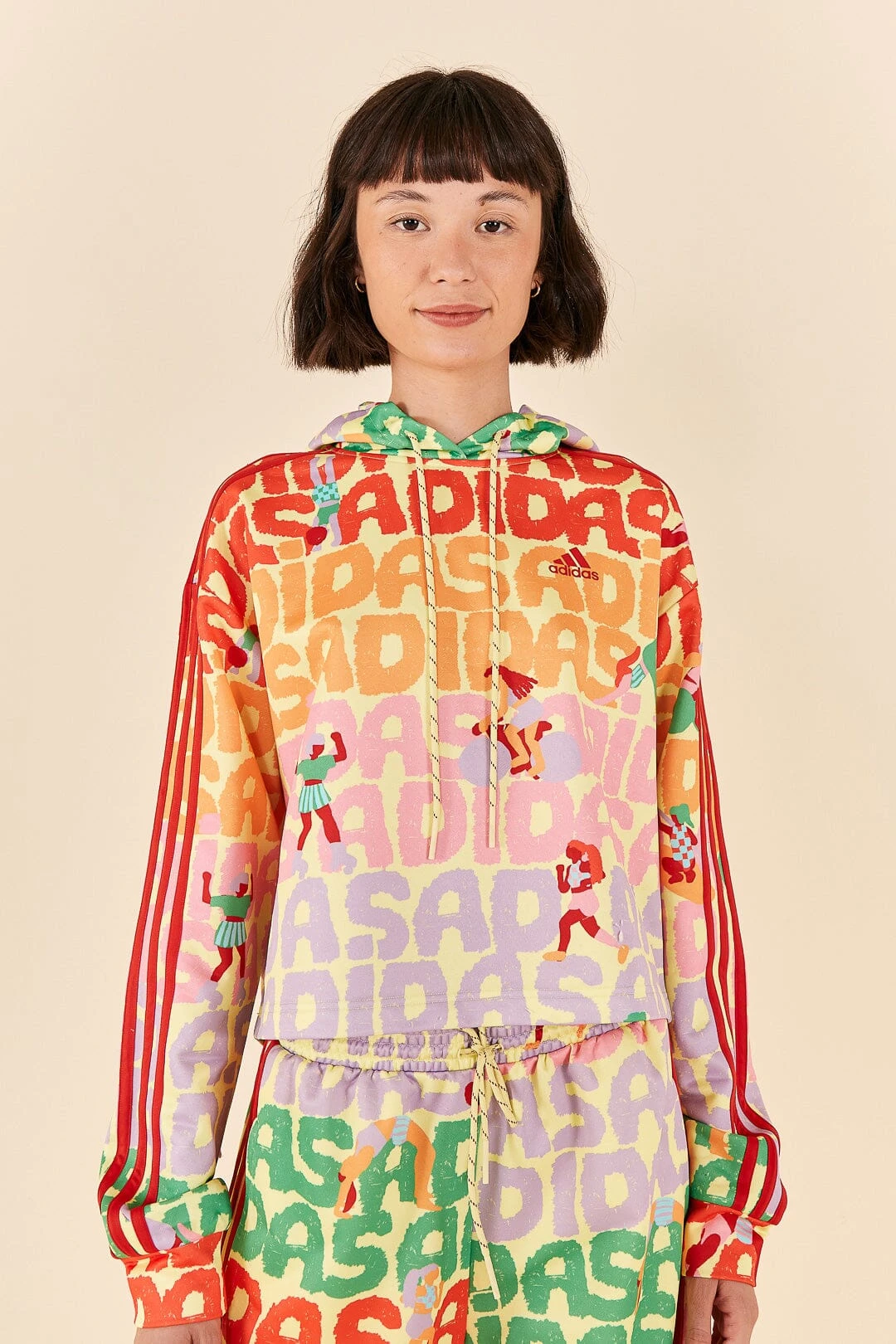 Farm Rio Adidas Farm Hoodie Pearl Citrine 2 Farm Rio Adidas Farm Hoodie Pearl Citrine - Image 2