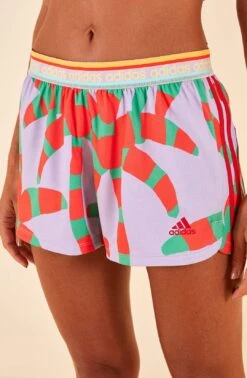 Farm Rio Adidas Farm Pacer Shorts Purple -Farm Rio Shoop HS1198 04