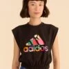 Farm Rio Adidas Farm Sleeveless Tee Black
