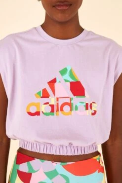 Farm Rio Adidas Farm Sleeveless Tee Purple 8 Farm Rio Adidas Farm Sleeveless Tee Purple -Farm Rio Shoop HS1202 03