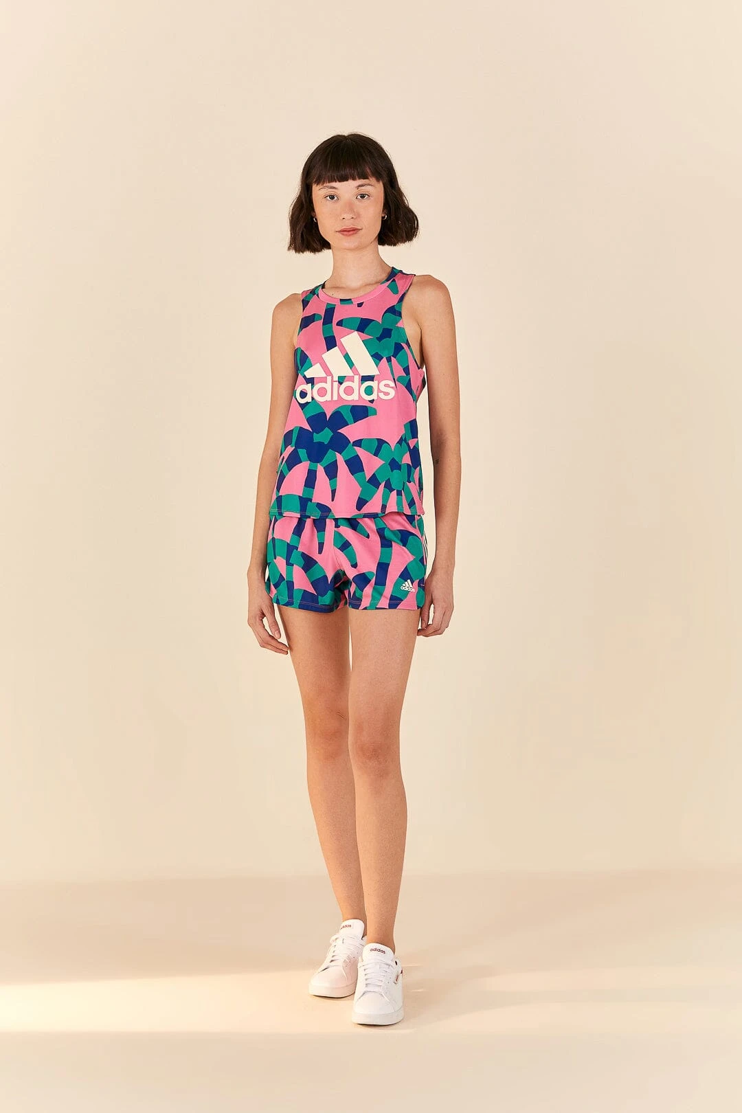 Farm Rio Adidas Farm Tank Top Green 2 Farm Rio Adidas Farm Tank Top Green - Image 2